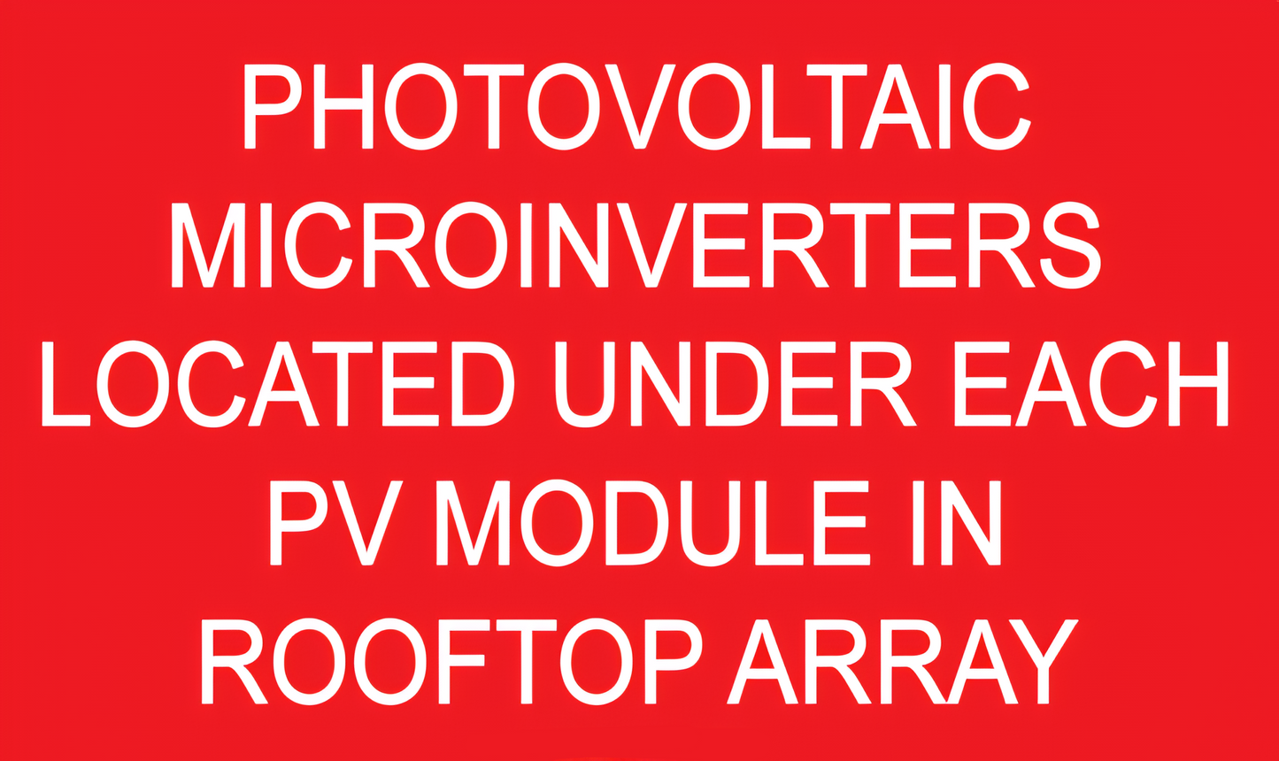 S-I-7 Photovoltaic Microinverters Label