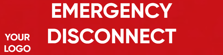 Emergency Disconnect Placard