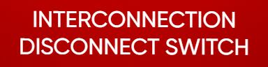 Interconnection Disconnect Switch Placard
