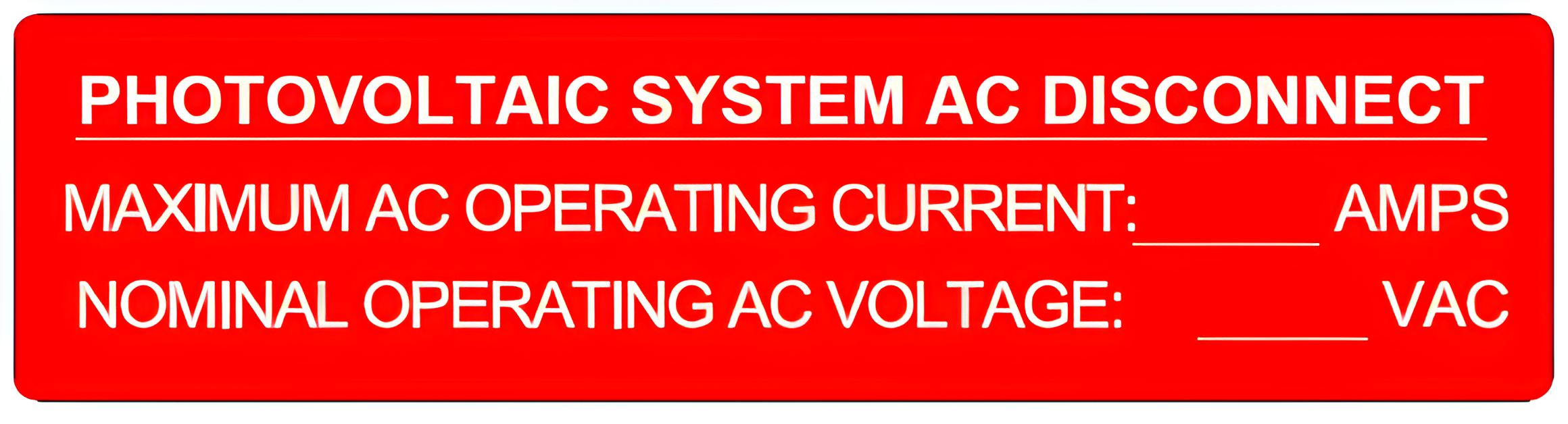 S-WI-7 Photovoltaic System AC Disconnect Label – Marshall Placards