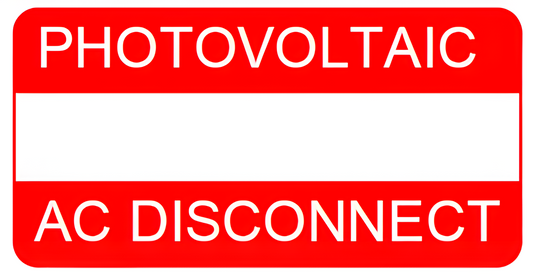 S-I-16  Photovoltaic AC Disconnect Label